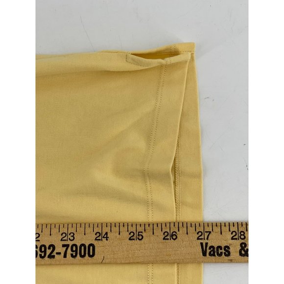 Perry Ellis Women's Short Sleeve Yellow Polo Collared Golf Shirt Top Size Med - Picture 6 of 7